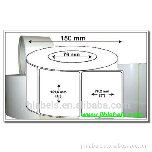 Synthetic Label - 102mm x 76mm For Small Desktop Label Printers,250 labels per roll